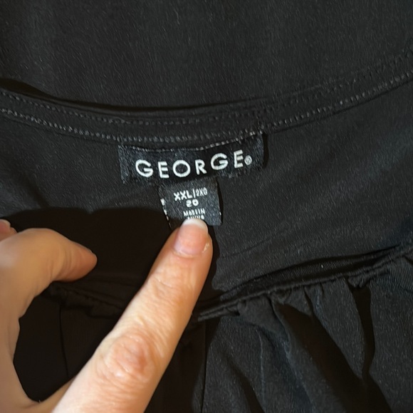 Elegant Black Women's Dress by George Size XXL - Picture 5 of 7